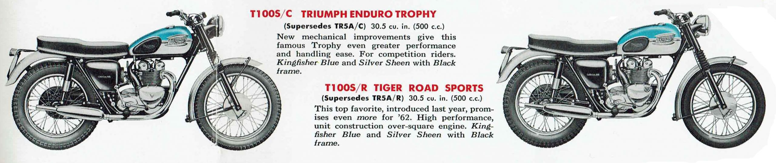 Triumph T120 1963 to 1966 Crankcase Stud set Unit Construction. 